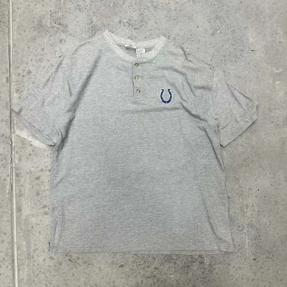 Vintage 1999 NFL Indianapolis Colts Iron Knights Henley Shirt - XL